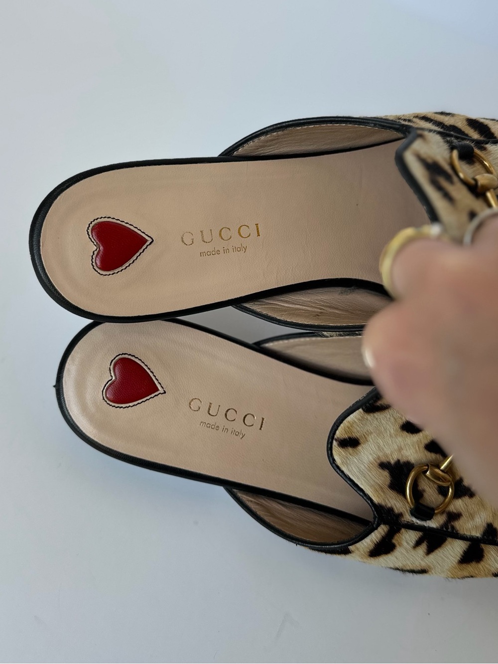 Gucci Princetown Leopard calf hair Mules - Picture 2 of 10